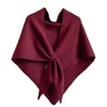 Cashmere Triangular Shawl for Women - Warm, Long Scarf, Perfect for Parties and Winter Use[ZHE] Maroon