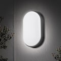 Miniatyrbillede 2 af 5: LED-væglampe elliptisk lampe sort lampe 220*135*70mm