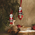 Miniatyrbillede 3 af 5: Sjove Julemandsophæng, Juletræspynt, Julekugler, Træjulemand, Perso...
