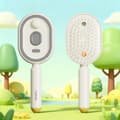 Electric Spray Hair Brush - Essential Oil Diffuser Scalp Massager Antistatic white