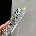 Pikkukuva 3 / 5: Ylellinen Kiiltävä Rhinestone Helmi 3D Rusetti Tyttöjen Iphone 13 Pro 16 15 14 12 Pro Max Muoti Puhelimen Takakuori iPhone 13 Pro Max