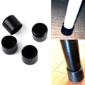Miniatyrbilde 4 av 5: 16 stk Bordstolben Silikon Beskyttelseshetter Fotbeskyttere Sett Svart Black 19mm-16PCS
