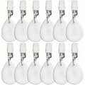 12-pack Tablecloth Weights, Robust Teardrop Tablecloth Holders with Metal Clips for Patio Tables, Picnics, Garden Flags