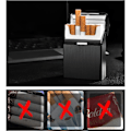 Miniatyrbild 5 av 5: 2-pack cigarettfodral, aluminium Flip-fodral rymmer 20