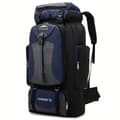 70L Nylon Reseryggsäck för Vandring Camping Män Kvinnor 70L Deep Blue