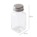 Miniatyrbild 4 av 4: Set med 2 salt- och pepparkvarnar, glas med metalllock, höjd 9 cm, diameter 4 cm