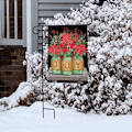 Miniatyrbillede 2 af 3: SAYTAY Joy Mason Jars Julehaveflag Julestjerne 31,75 cm x 45,72 cm