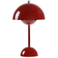 Miniatyrbild 2 av 6: Dimbar Sladdlös Bordlampa 3-vägs Sladdlös Lampa För Läsning, Nattlampa Wine Red