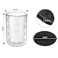 Miniatyrbilde 2 av 5: Latte Macchiato-glass, dobbelveggede 350 ml, kaffeglass, termoglass