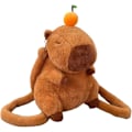 Miniatyrbild 1 av 5: Capybara Plysch Ryggsäck Kawaii Mode Plysch Pälsväska Dragkedja Mini Knappväska Söt Cartoon Stor Kapacitet för Flickor Födelsedag Julgåvor
