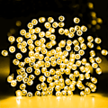 Miniatyrbilde 3 av 5: Lyslenke med 200 LED-lamper, 20 meter lang, for julebelysning Varmhvit Warm White 400 LED