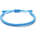 Miniatyrbild 1 av 6: Tibetanskt handgjort justerbart flätat rep Chakra-armband för kvinnor Män Tonåringar Vänskapsgåva[ZHE] Light Blue