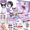 Pikkukuva 1 / 4: 2024 Joulukalenteri Kuromi My Melody Cinnamoroll Sanrio Leikkikalutarvikkeet Joulukuun Alaslaskentakalenteri Lastenlahjat Kuromi