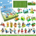 Fotbolls-VM Byggkloss Adventskalender – 24-dagars Julöverraskning Blind Box Style 2