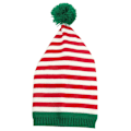 Miniatyrbilde 1 av 7: Julstrikket lue Stripete strikket julelue Voksen-B Adult-B Adult-B