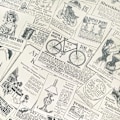 Pikkukuva 2 / 5: Vintage Vinyl Itseliimautuva Sanomalehti Tapeti, Irrota ja Liimaa