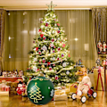 Miniatyrbillede 2 af 4: Oppustelig Julekugle - Vandafvisende PVC Oppustelig Bold Til Jul - Indekoration Til Græsplænen, Hallen, Haven, Græsset, Indgangen, F