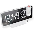 Miniatyrbillede 1 af 5: Projektor vækkeur, clockradio med temperatur, luftfugtighed