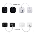Pikkukuva 4 / 10: Kaapin lukko Jääkaapin lukko (1 avain) bla black Key Lock