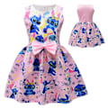 Miniatyrbillede 2 af 3: Lilo og Stitch Pink Kjole til Piger [ZHE] pink 100cm