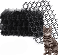12-pakning katt-avvisende matte med pigger, plastmatte for hage