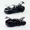 Miniatyrbilde 4 av 5: 1:32 Tesla Model Y SUV Lekebil Modell Diecast Legering Metall Miniatyr Lyd & Lys Trekk Tilbake 1:32 Samling Gave Til Gutt Barn