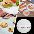 Miniatyrbilde 5 av 5: 500 ark non-stick papir, diameter 12,5 cm, strimlet biff hamburgerplate