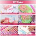Miniatyrbillede 5 af 5: ##/DIY diamantmaleri, diamantkunstmaleri kærlighedsblomst kit##/