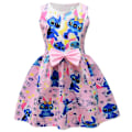 Pikkukuva 3 / 3: Lilo ja Stitch vaaleanpunainen mekko tytöille [ZHE] pink 100cm