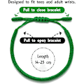 Miniatyrbild 5 av 6: Tibetanskt handgjort justerbart flätat rep Chakra-armband för kvinnor Män Tonåringar Vänskapsgåva[ZHE] Green