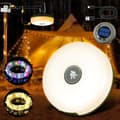 Solar String Lights for Camping Outdoor, Waterproof Portable Outdoor String Lights, Camping String Lights, 2-in-1 Rechargeable String Lights
