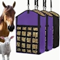 Miniatyrbillede 2 af 3: Slow Feed Høposer, Justerbare Rejsefoderposer til Trailere, Stalder og Transportable Udstyr (Lilla)
