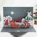 Miniatyrbild 4 av 10: 3D Julhälsningskort Pop-Up Vykort 3 3 3 3