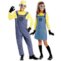 Miniatyrbild 1 av 5: Bob Minion-dräkt för barn, pojke flicka Minion jumpsuit outfit med glasögon och hatt pojke Boy Boy L