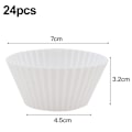 Miniatyrbillede 2 af 5: 24 stk. Silikone Muffinforme - Hvid