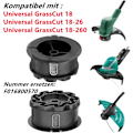 Pikkukuva 2 / 5: Linspolar Bosch UniversalGrassCut ‎18/18-26/18-260:lle, korvaavat linspolat, trimmeri F016800570 (3 kpl)