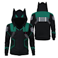 Miniatyrbilde 2 av 4: My Hero Academia Midoriya Izuku Deku Cosplay Kostyme Jakke Voksen Unisex Hoodie Genser A A M