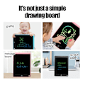 Pikkukuva 2 / 4: Digitaalinen piirustuslevy lapsille - Monivärinen LCD, 8,5\" tabletti +