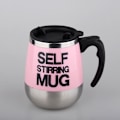 Miniatyrbillede 5 af 5: Selvrørende krus, automatisk selvmiksende kop i rustfrit stål til kaffe/mælk O...