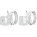 20W Snabbladdare Adapter & Kabel 2-Pack för Samsung - Vit[ZHE] 2-Pack Samsung