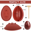 Miniatyrbillede 2 af 5: Påskeæg Silikon Chokoladeforme, 3D Store Brydbare Dinosaurieæg Chokoladeform Til Fødselsdag, Jul, Mousse Kage, Dessertbagning