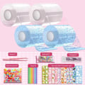Miniatyrbild 1 av 3: 4-pack nanotejp bubbelleksaker, spårlös nanotejp för bubbeltillverkning, transparent mångsidig klar+blå