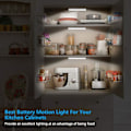 Pikkukuva 4 / 5: LED Langaton Liiketunnistin Kaappivalaistus LED Kaappivalaistus 10 LED-akku 0,8w 10 LEDbatteri0,8w vitt ljus