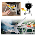 Miniatyrbild 5 av 5: Weber 22-tums One-Touch askrengöringssystem, passar Master-Touch/Performer/Original Series-grillar (FMY) Silver