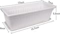 5-pack 43 cm White Flower Box Window Box Plastic[ZHE]
