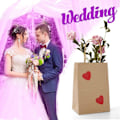 Miniatyrbilde 4 av 5: 50 stk. Festposer Kraft Gavepose 20,3X 11X 27cm Brun Handlepose i Papir med Twi...