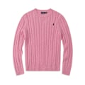 Miniatyrbild 1 av 2: Polo Ralph Lauren Herrarnas Stickad Tröja Rund Halslös Lös Avslappnad Långärmad Stickad Tröja Rosa Pink M