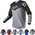 Miniatyrbild 3 av 6: Retro Herr FOX Cykeltröja Mountainbike MTB Racing Tee Långärmad T-shirt Fotbollströja B-Grey B-Grey L