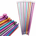 Set med 11 tunisiska virknålar i aluminium, 2–8 mm (27 cm) [ZHE]
