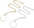 5X Magnifying Glass Pendant, 2 Pieces Mini Magnifier Monocle Lens Portable Monocle Magnifier